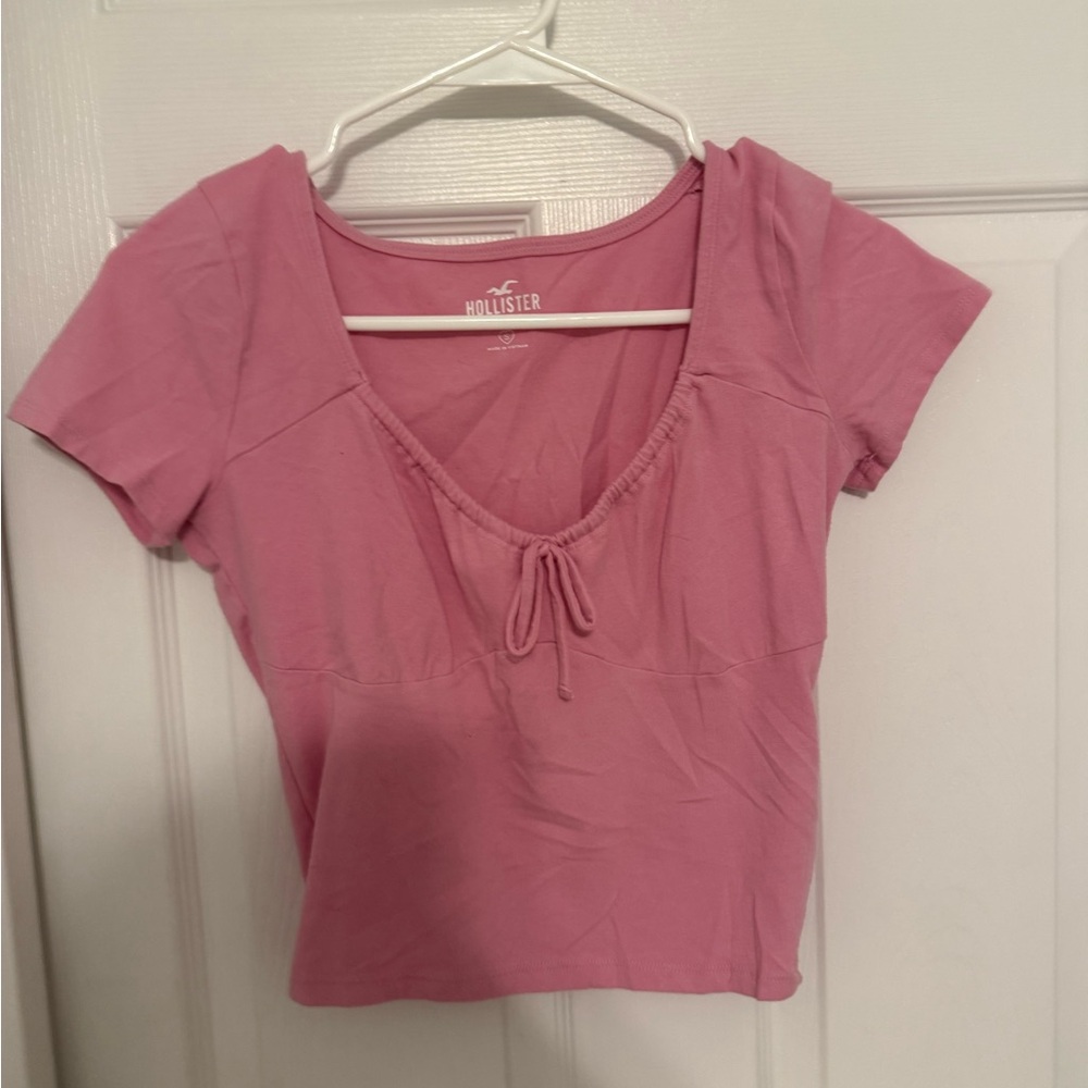 Hollister Light Pink Crop Top